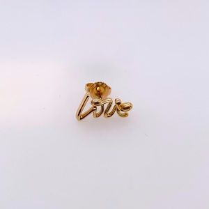 Tiffany & Co. Picasso graffiti Love SINGLE earring 18 karat rose gold